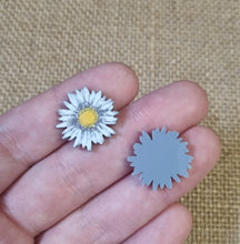 10pc (5prs) 20mm Acrylic Flower For Earrings, Laser cut acrylic, flower Earrings (No Stud), Acrylic Earrings, DIY earring flatback, cabochon