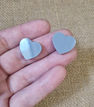 10pc (5prs) 20mm Leopard Heart For Earrings, Laser cut heart acrylic, Glitter Heart Earrings (No Stud), Diy earring flatback, cabochon