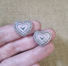 10pc (5prs) 20mm Leopard Heart For Earrings, Laser cut heart acrylic, Glitter Heart Earrings (No Stud), Diy earring flatback, cabochon