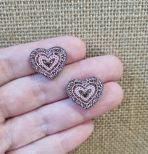 10pc (5prs) 20mm Leopard Heart For Earrings, Laser cut heart acrylic, Glitter Heart Earrings (No Stud), Diy earring flatback, cabochon