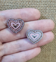 10pc (5prs) 20mm Leopard Heart For Earrings, Laser cut heart acrylic, Glitter Heart Earrings (No Stud), Diy earring flatback, cabochon