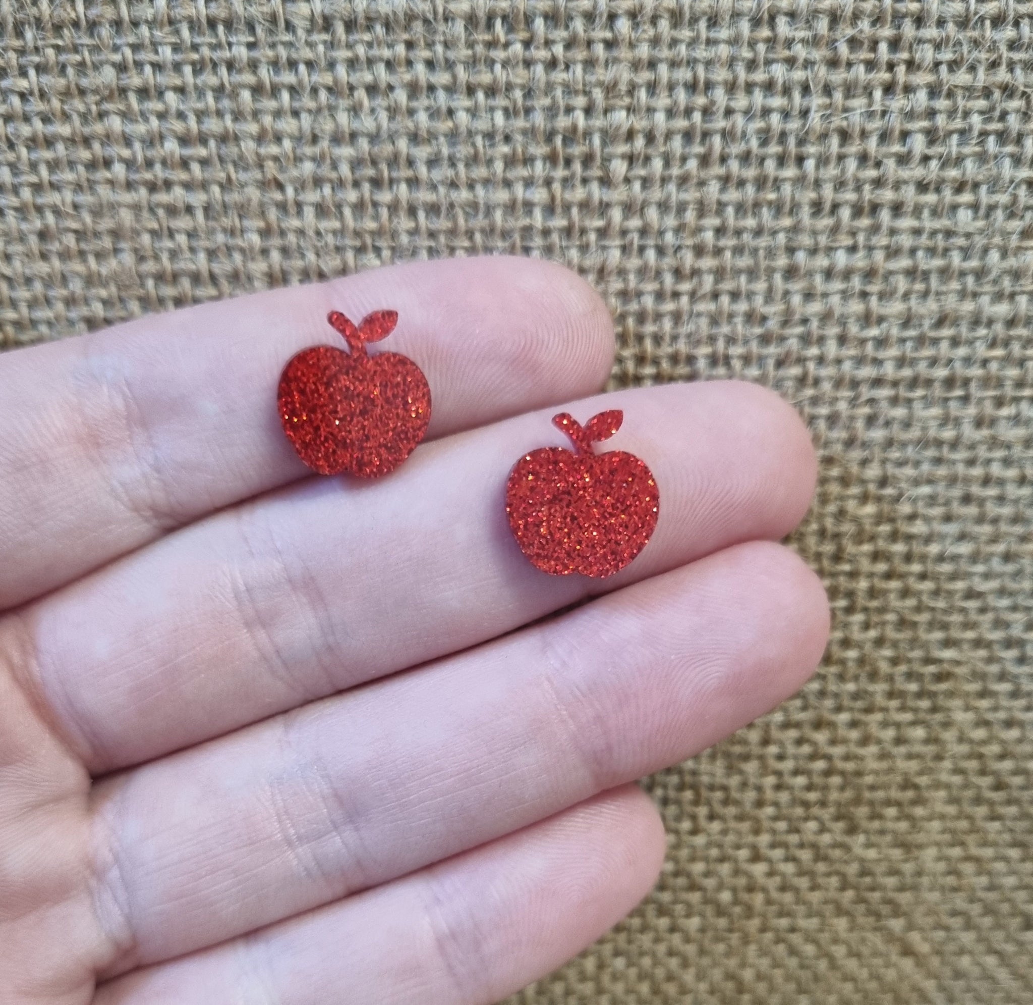 20pc (10prs) 14/16mm Apple/Crocodile/Lobster/Crab Earrings, Laser cut acrylic,  Earrings (No Stud), Diy earring flatback, cabochon