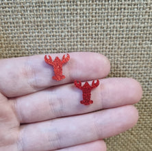 20pc (10prs) 14/16mm Apple/Crocodile/Lobster/Crab Earrings, Laser cut acrylic,  Earrings (No Stud), Diy earring flatback, cabochon