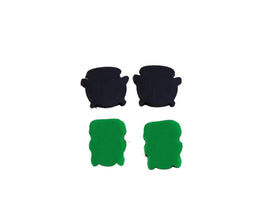 10pcs (5prs) 18mm halloween cabochon, Laser cut acrylic, frankenstein glitter Earring (No Stud), cauldron Earrings, flatback, cabochon