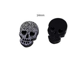 20pcs (10prs) 12/14mm halloween cabochon, Laser cut acrylic, spider glitter Earring, cat Earrings, flatback, skull/bat/bull cabochon DIY