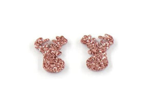 20pcs (10prs) 12mm Reindeer, Laser cut acrylic, xmas glitter Earring (No Stud), Christmas Earrings, DIY xmas, flatback, cabochon