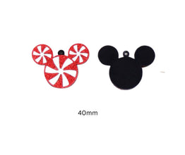 2pcs (1prs) 40/42mm Christmas Acrylics for earrings, Laser cut , Xmas Earring, Acrylic Earrings, DIY earring flatback, cabochon