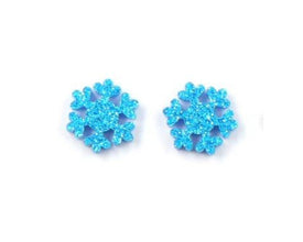 20pcs (10prs) 12mm Snowflake, Laser cut acrylic, xmas glitter Earring (No Stud), Christmas Earrings, DIY xmas, flatback, cabochon