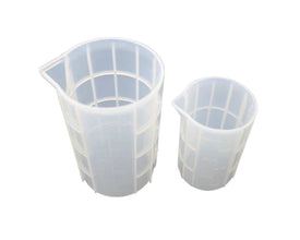 1pc silicone beaker mold, 100/250/350/750mL reuasable silicone beaker, Epoxy Resin measuring cup, resin making tools , DIY resin jewelry