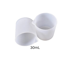 5pcs small silicone beaker, 30mL reusable silicone beaker, Epoxy Resin measuring cup, resin making supplies, DIY resin jewelry, resin tools