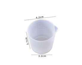 5pcs small silicone beaker, 30mL reusable silicone beaker, Epoxy Resin measuring cup, resin making supplies, DIY resin jewelry, resin tools
