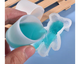 5pcs small silicone beaker, 30mL reusable silicone beaker, Epoxy Resin measuring cup, resin making supplies, DIY resin jewelry, resin tools