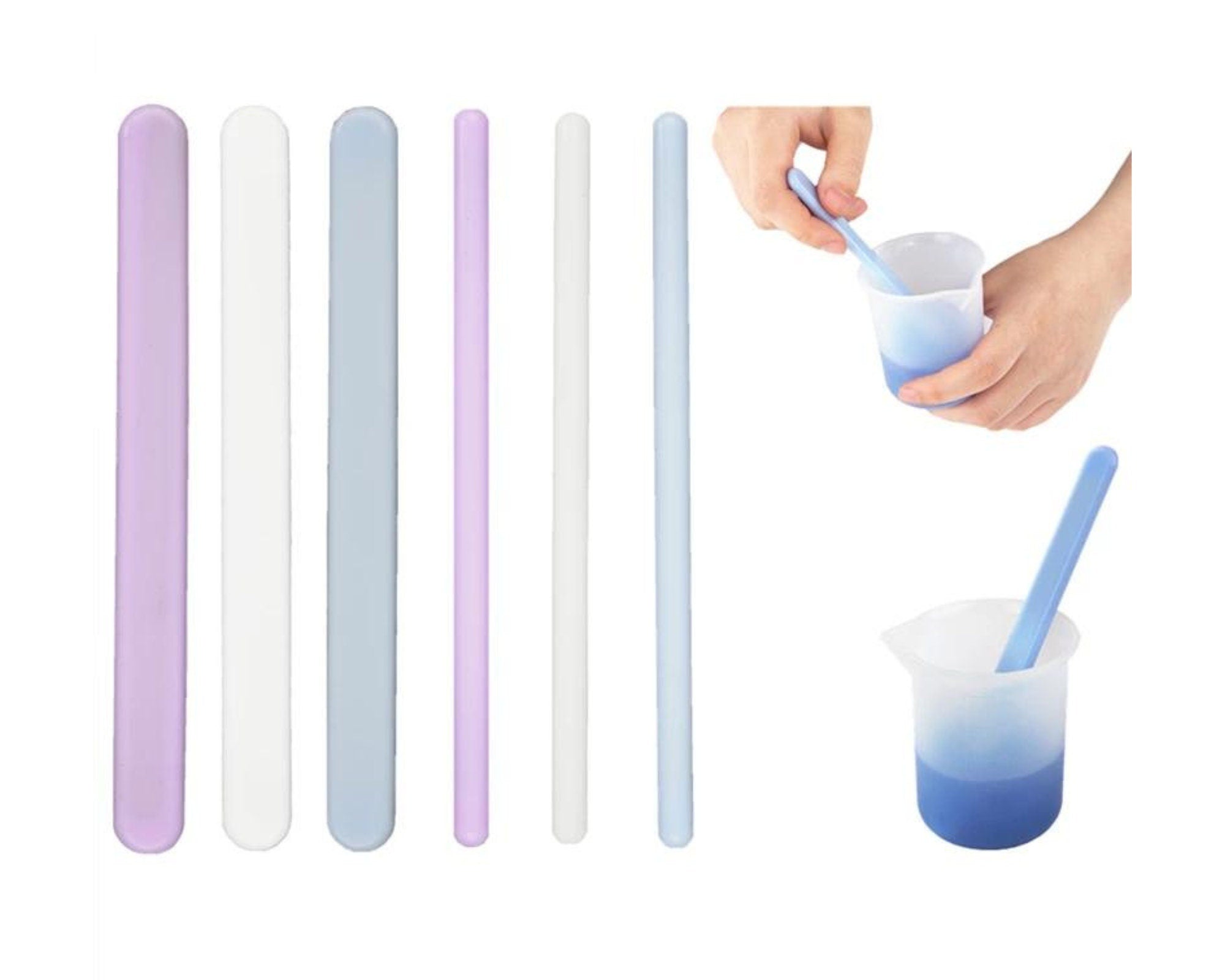 3pcs silicone stirring rod, resin stirring stick, reusable silicone resin stirrer, Epoxy Resin tools, DIY resin, resin making supplies