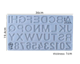 1pc English Alphabet Mould, Resin Molds Silicone Casting Molds, DIY Jewellery Making, DIY Alphabet Keyring, Keyring mould, silicone mold