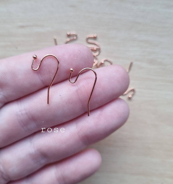 100pcs Iron Earring wire, Hypoallergenic Earring Hook, Earring Clasps, –  Mallory's Findings