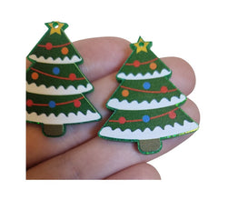 4/10pc (2-5prs) 19/40mm Christmas tree For Earrings, Christmas,  Laser cut acrylic, xmas Earrings (No Stud), Diy earring flatback, cabochon