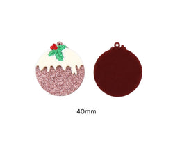 2pcs (1prs) 40/42mm Christmas Acrylics for earrings, Laser cut , Xmas Earring, Acrylic Earrings, DIY earring flatback, cabochon