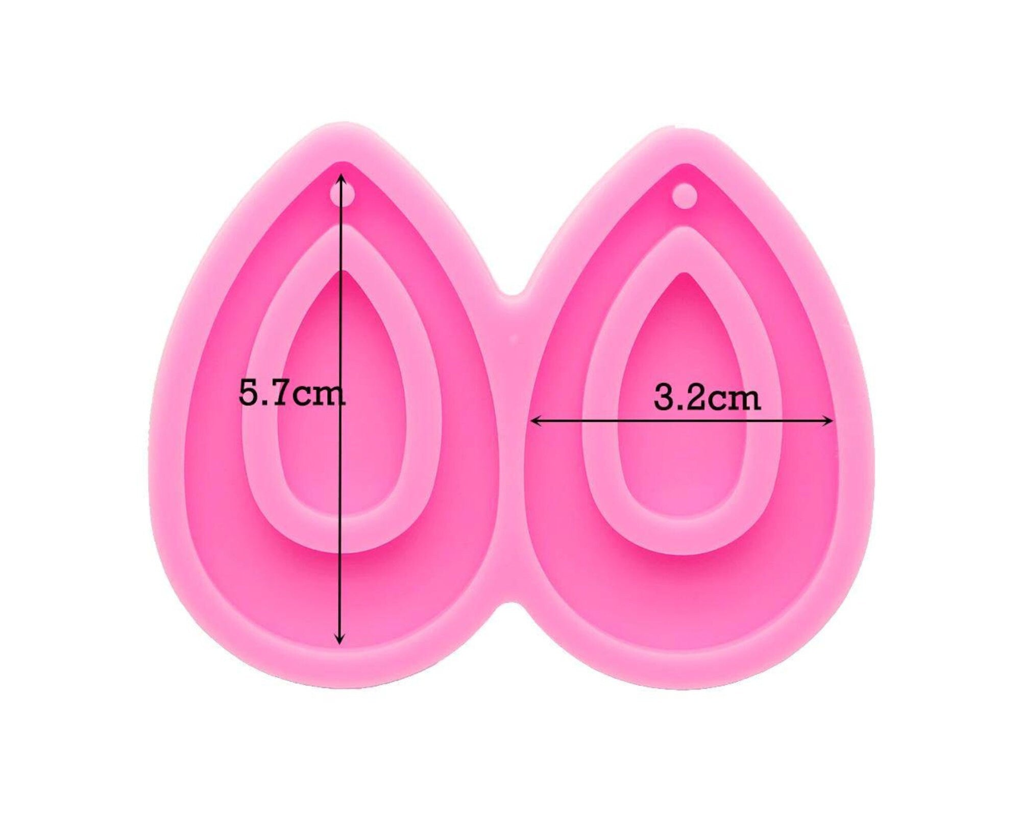 1pc thick tear drop earring mould, dangle drop mold, shiny Silicone mold, DIY Jewelry Making, epoxy Resin mold, Jewellery supplies australia