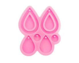 1pc multi tear drop earring mold, dangle drop mold, shiny Silicone mold, DIY Jewelry Making, epoxy Resin mould, Jewellery supplies australia