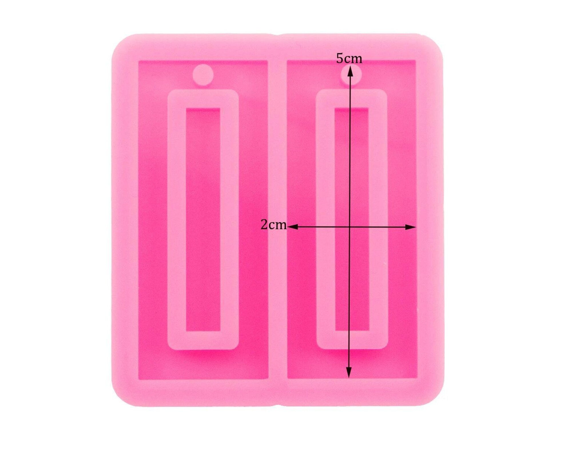 1pc rectangle earring mould, dangle drop mold, shiny Silicone mold, DIY Jewelry Making, epoxy Resin mould, Jewellery supplies australia