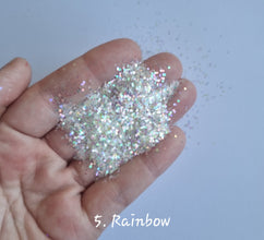50g Holographic Small Nail Glitter, Holographic Sequins, Iridescent Mixed Hexagon, Sparkly Body Glitter, Manicure Glitter, Laser glitter