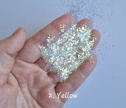 50g Holographic Small Nail Glitter, Holographic Sequins, Iridescent Mixed Hexagon, Sparkly Body Glitter, Manicure Glitter, Laser glitter