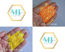 10g Holographic Small 1mm Nail Glitter, Holographic Sequins, Iridescent Mixed Hexagon, Sparkly Body Glitter, Manicure Glitter, Laser glitter