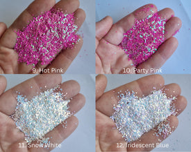 10g Holographic Small 1mm Nail Glitter, Holographic Sequins, Iridescent Mixed Hexagon, Sparkly Body Glitter, Manicure Glitter, Laser glitter